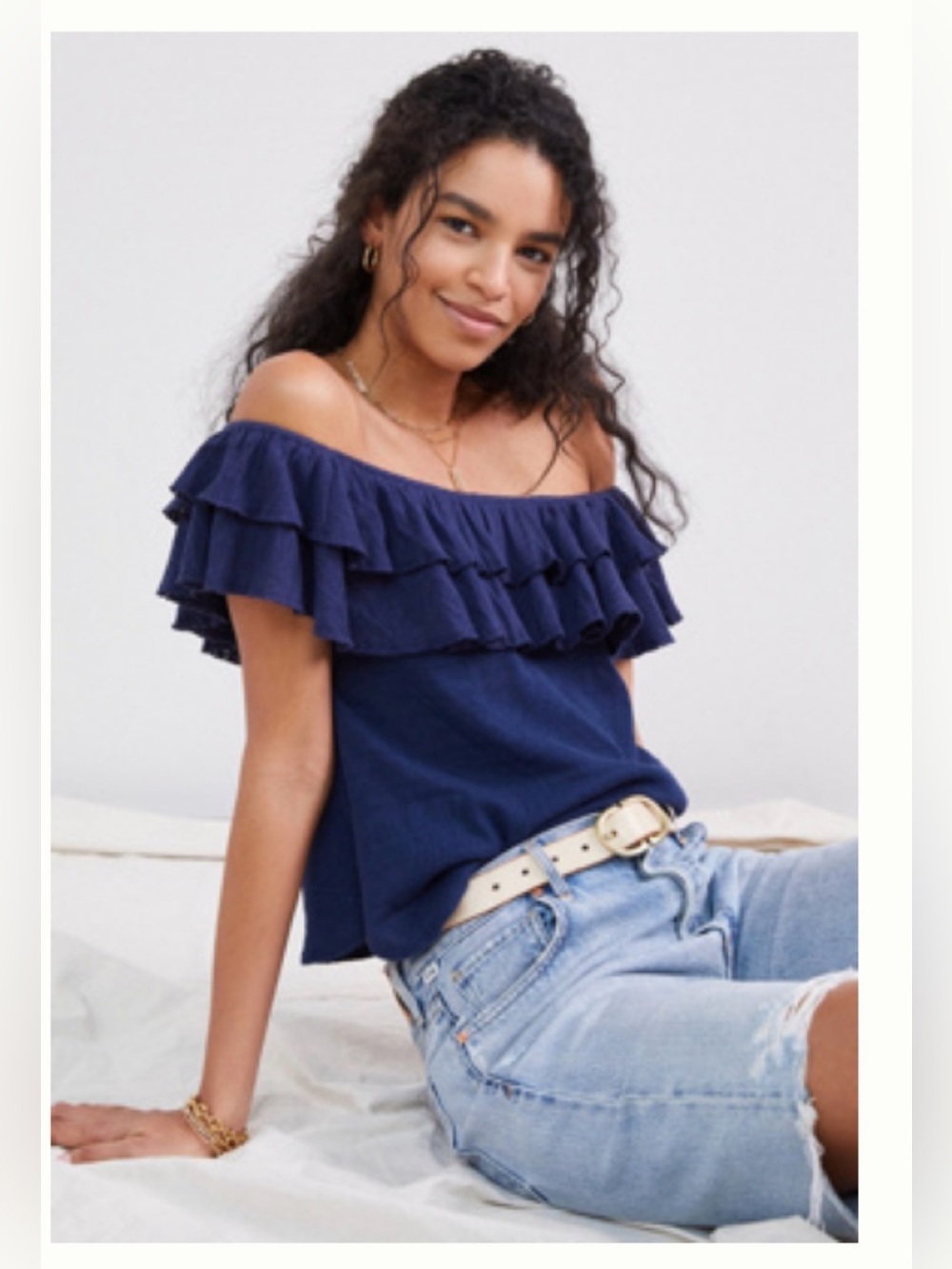 Anthropologie off the shoulder top